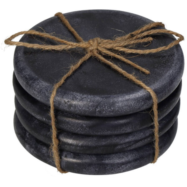 Coaster Round Black - Image 2