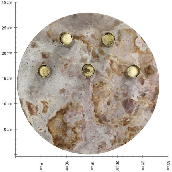 Candle Stick Plate Beige - Image 5
