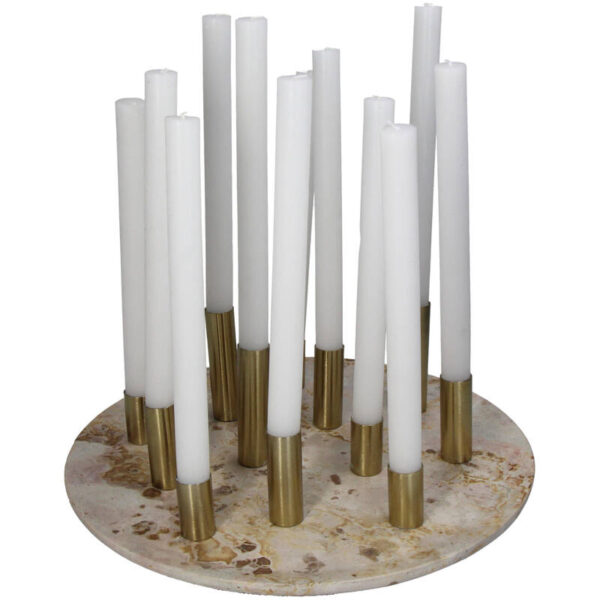 Candle Stick Plate Beige - Image 4