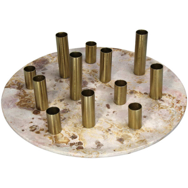 Candle Stick Plate Beige - Image 1