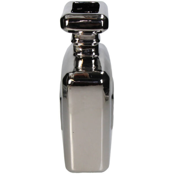 Vase Perfume Bottle Fine Earthenware Silver - Image 4