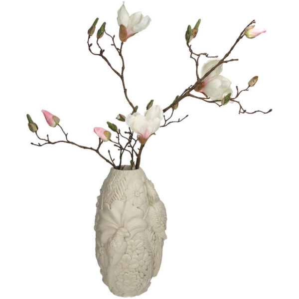 Vase Bird Polyresin Beige - Image 2