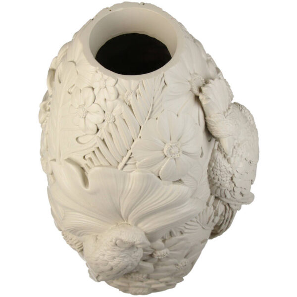 Vase Bird Polyresin Beige - Image 3