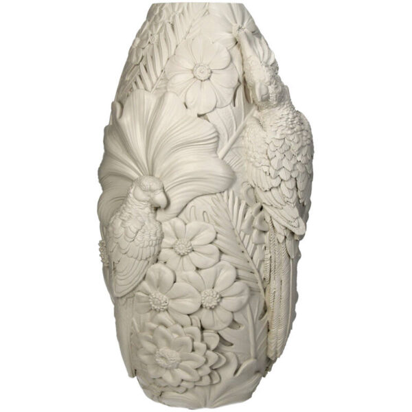 Vase Bird Polyresin Beige - Image 5
