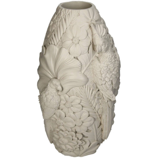 Vase Bird Polyresin Beige - Image 1