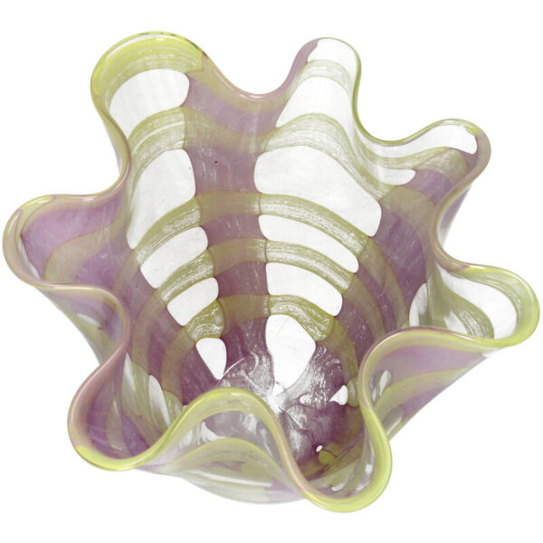 Vase Glass Yellow - Image 3