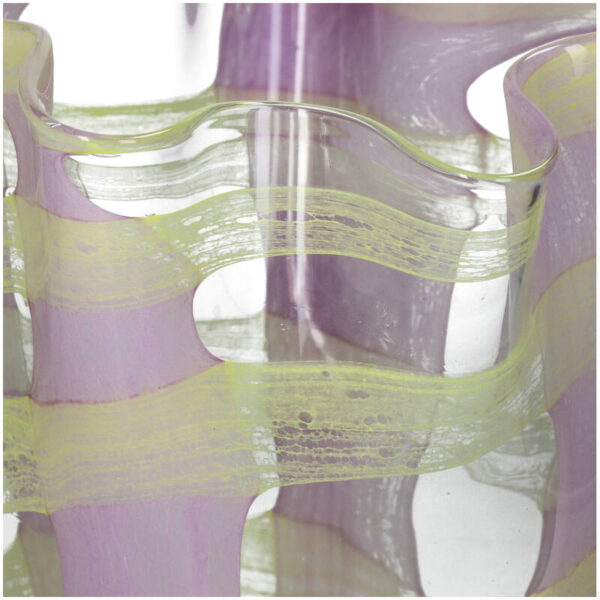Vase Glass Yellow - Image 4