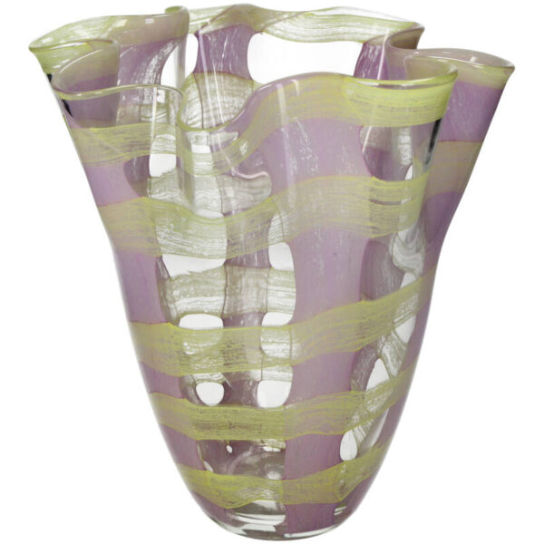 Vase Glass Yellow - Image 1