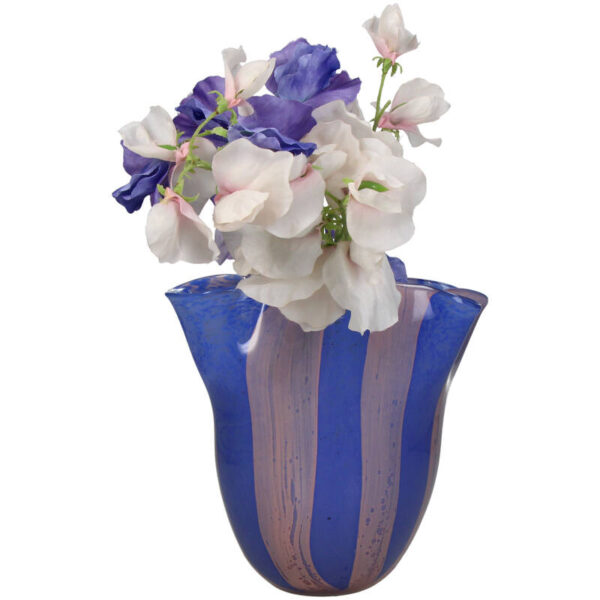 Vase Glass Blue - Image 2