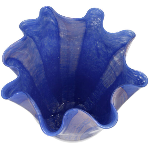 Vase Glass Blue - Image 4