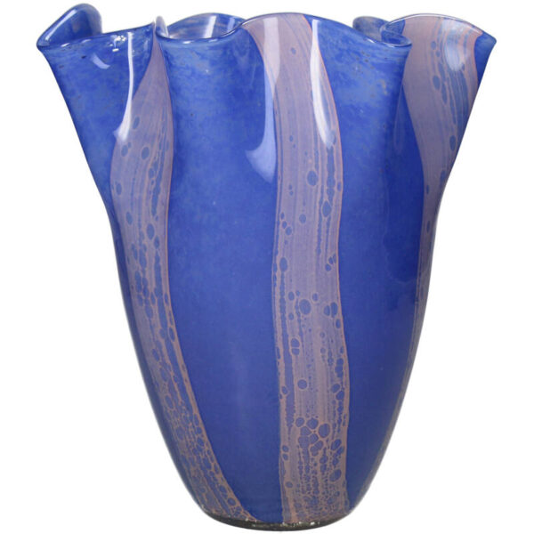 Vase Glass Blue - Image 5