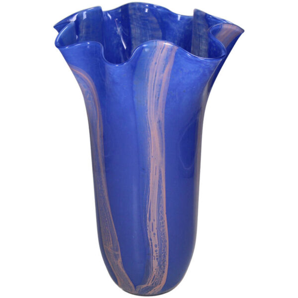 Vase Glass Blue - Image 1