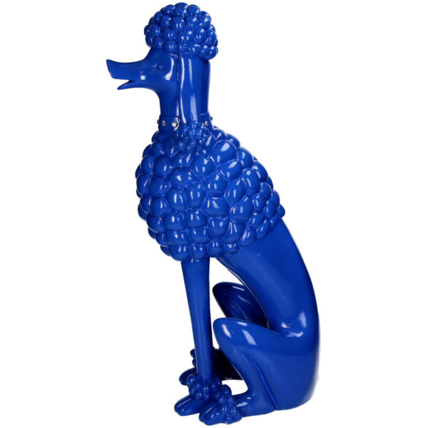 Ornament Poodle Polyresin Blue - Image 2
