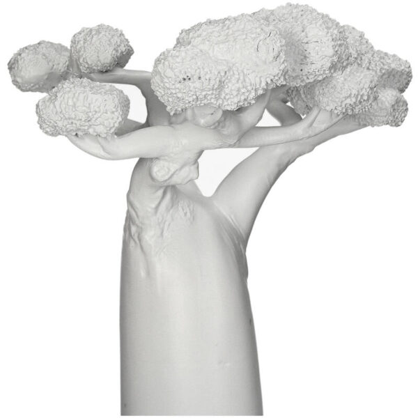Ornament Tree Polyresin White - Image 2