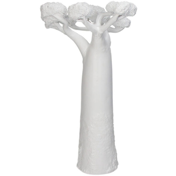 Ornament Tree Polyresin White - Image 1