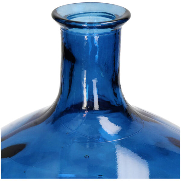 Vase Recycled Glass Blue - Image 2