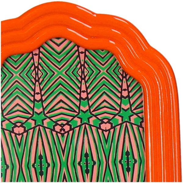 Photo Frame Curved Polyresin Orange - Image 2