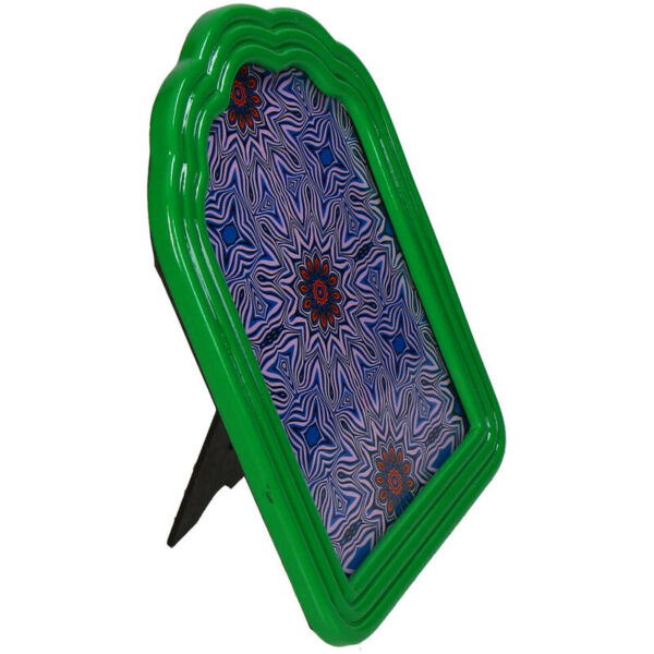 Photo Frame Curved Polyresin Green - Image 3