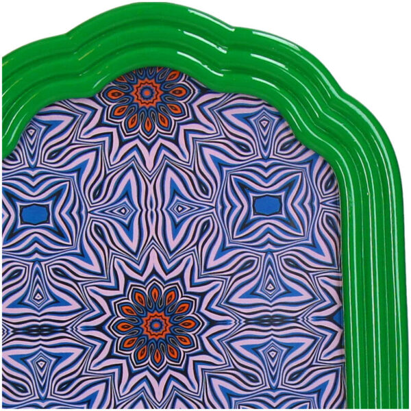 Photo Frame Curved Polyresin Green - Image 2