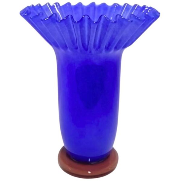Vase Glass Blue - Image 1