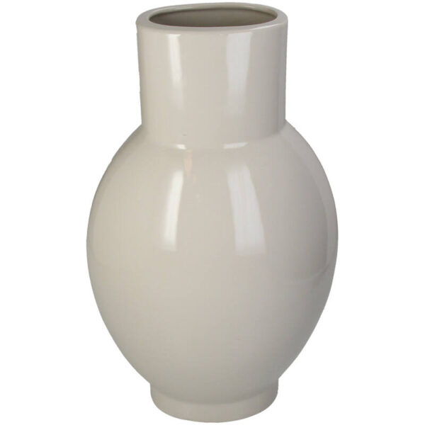 Vase Fishes Stoneware Ivory - Image 4