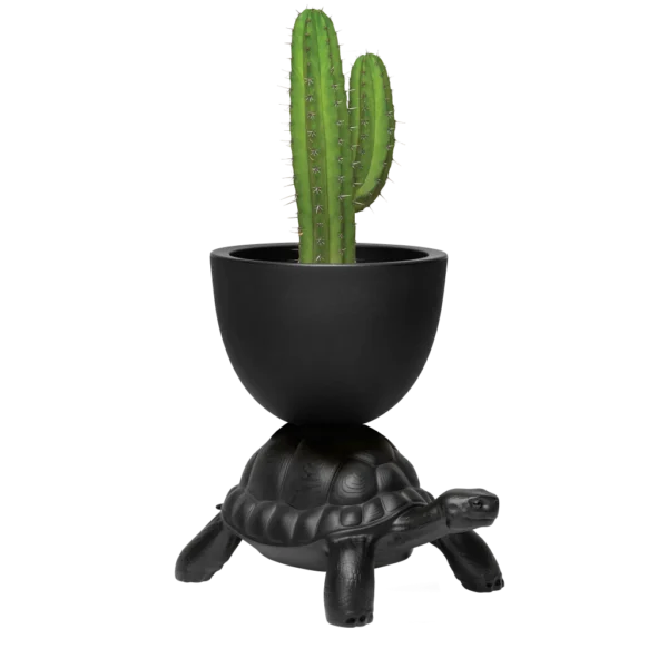 Turtle Carry Planter/champagne black - Image 1