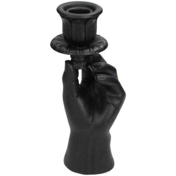Candle Stick Hand Black - Image 1