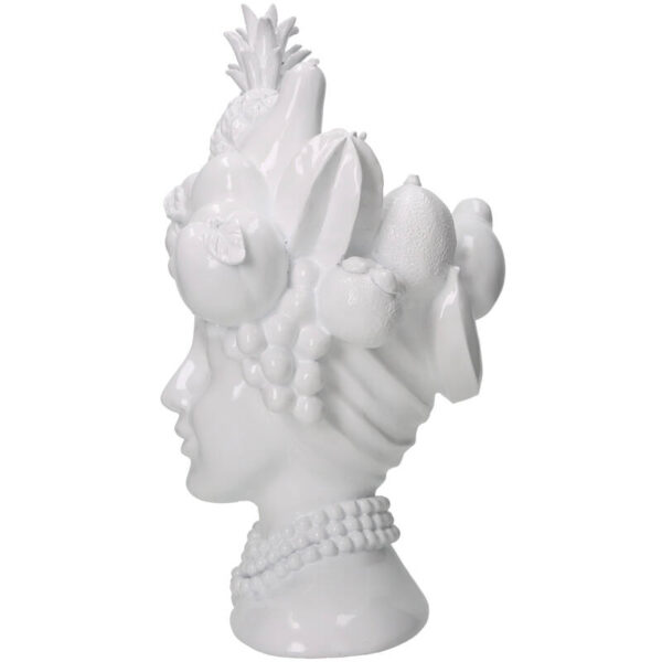 Vase Lady Fruits White - Image 3
