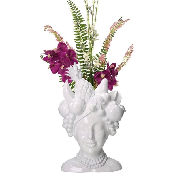 Vase Lady Fruits White - Image 6