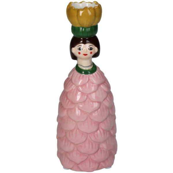 Candle Stick Flower Girl Pink - Image 1