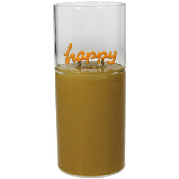 Decoration Light Happy LED Glass Yellow - Image 2